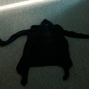 Black cardigan